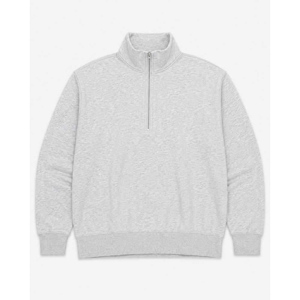 Barrys Bootcamp Mens XL Heather Gray Quarter Zip Pullover Sweatshirt Logo